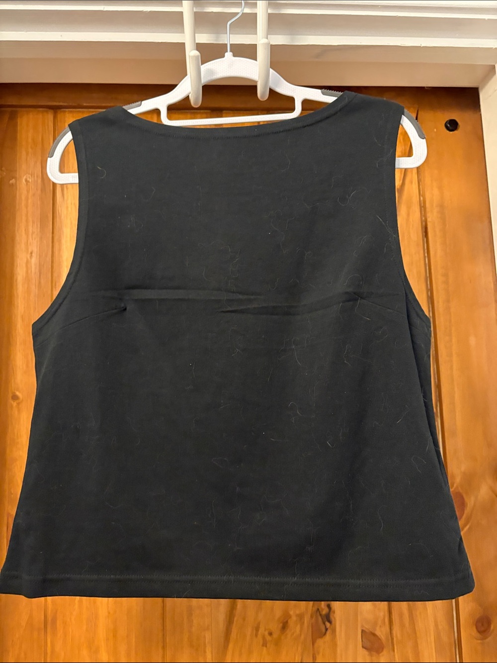 Almina Concept Cotton Blend Crop Boatneck Top in Large Black MWT